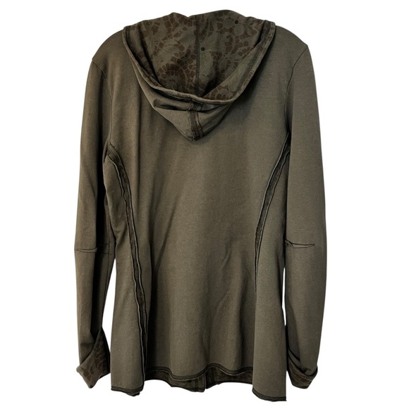 Vintage City Lights Olive Green Hooded Jacket Snap Front pockets Medium
Y2K - Picture 6 of 14